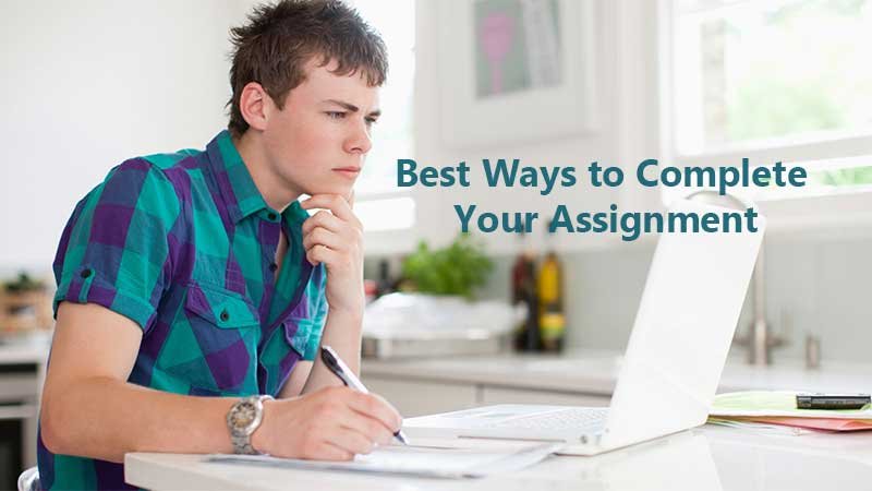 finish an assignment quickly